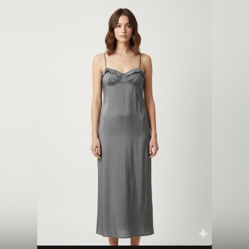 Zara Charcoal Sleeveless Top A0155